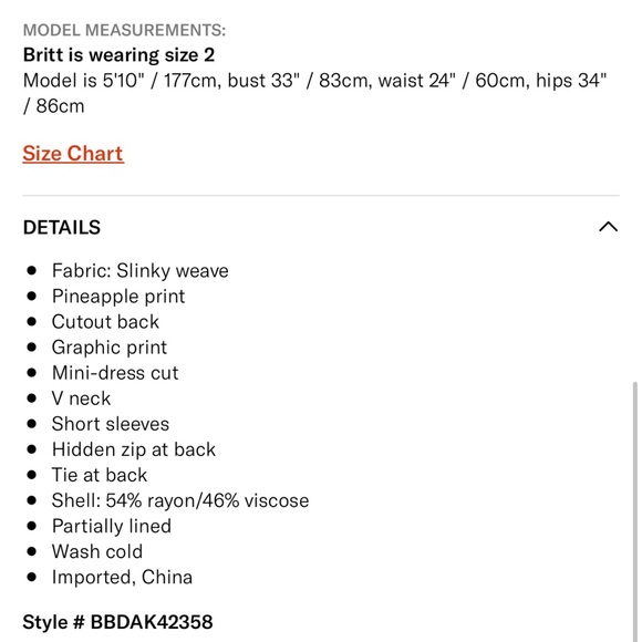 FINAL PRICE LAST CHANCE Summer dress by BB Dakota, size 10 - Picture 5 of 5